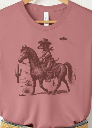 Dachshund Wiener Dog Horseback T-Shirt