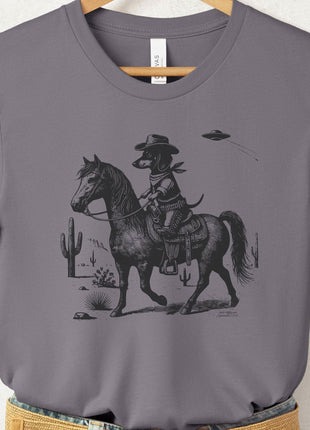Dachshund Wiener Dog Horseback T-Shirt