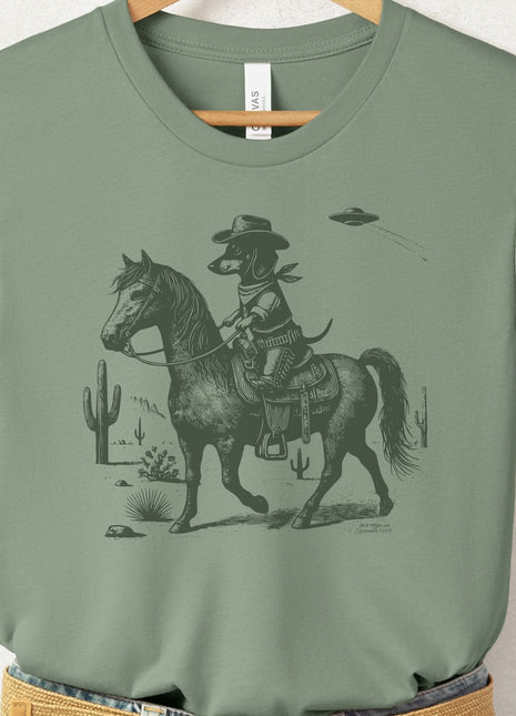 Dachshund Wiener Dog Horseback T-Shirt