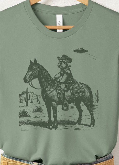 Schnauzer Horseback T-Shirt