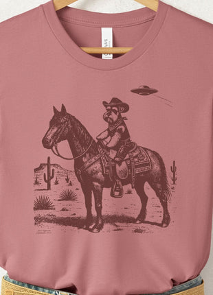 Schnauzer Horseback T-Shirt