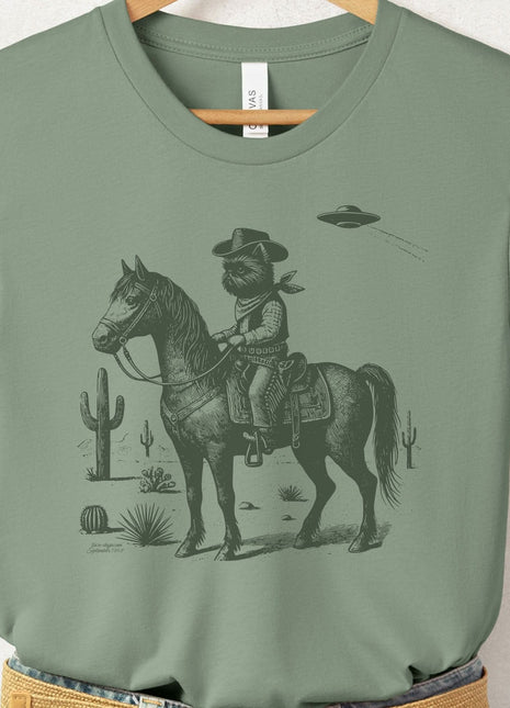 Brussels Griffon Griff Horseback T-Shirt