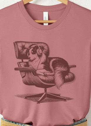 Australian Shepherd Eames Aussie Headphones T-Shirt