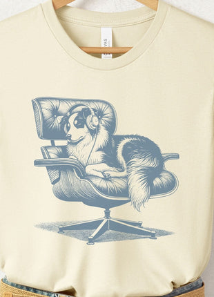 Australian Shepherd Eames Aussie Headphones T-Shirt