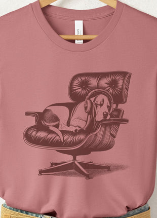 Basset Hound Eames Headphones T-Shirt