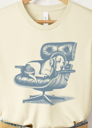 Basset Hound Eames Headphones T-Shirt