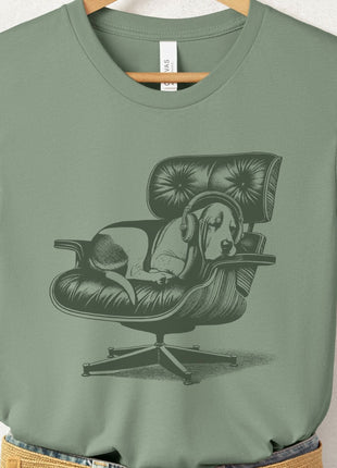 Basset Hound Eames Headphones T-Shirt