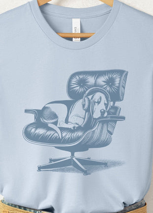 Basset Hound Eames Headphones T-Shirt
