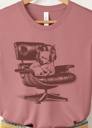 Chihuahua Eames Headphones T-Shirt