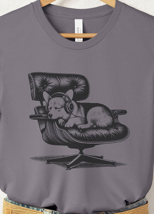 Corgi Eames Headphones T-Shirt