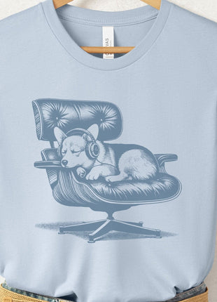 Corgi Eames Headphones T-Shirt