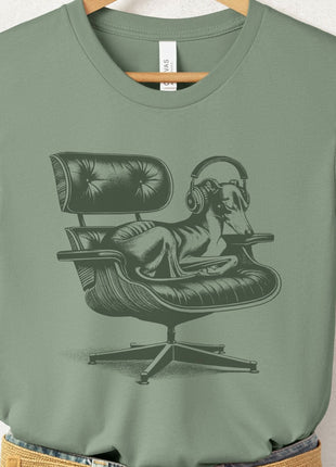 Italian Greyhound Whippet Eames Headphones T-Shirt