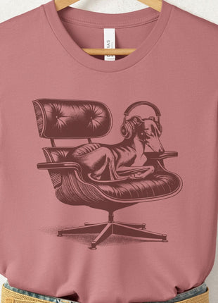Italian Greyhound Whippet Eames Headphones T-Shirt
