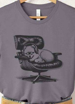Pomeranian Eames Headphones T-Shirt
