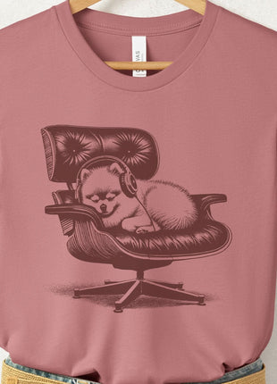 Pomeranian Eames Headphones T-Shirt
