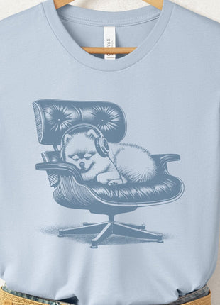 Pomeranian Eames Headphones T-Shirt