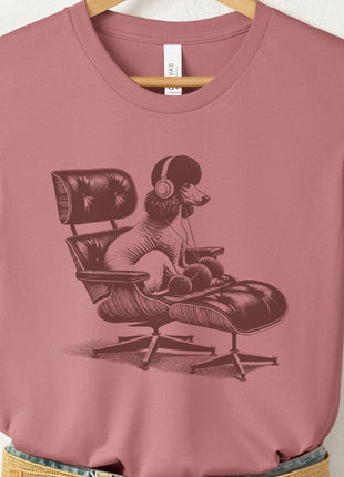 Poodle Eames Headphones T-Shirt