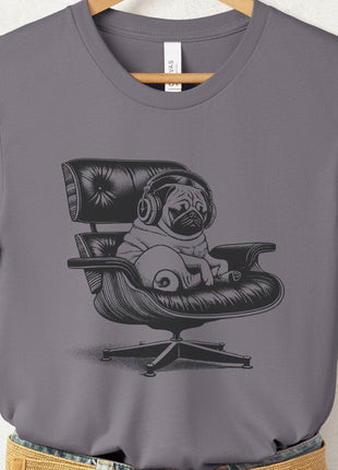 Pug Eames Headphones T-Shirt