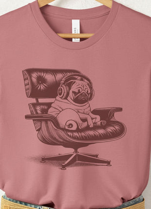 Pug Eames Headphones T-Shirt