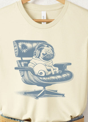 Pug Eames Headphones T-Shirt