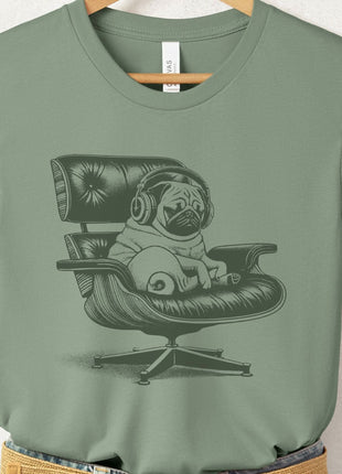 Pug Eames Headphones T-Shirt