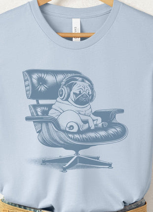 Pug Eames Headphones T-Shirt