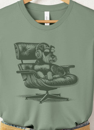 Schnauzer Eames Headphones T-Shirt