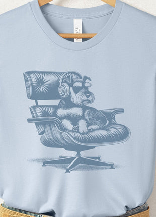 Schnauzer Eames Headphones T-Shirt