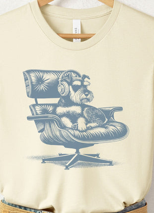 Schnauzer Eames Headphones T-Shirt