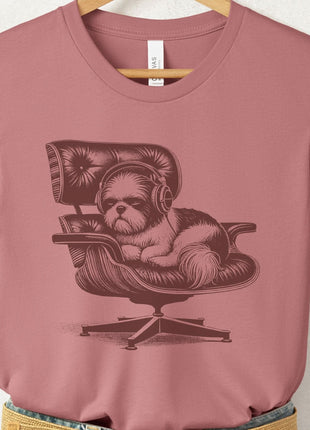 Shih Tzu Eames Headphones T-Shirt