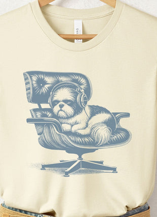 Shih Tzu Eames Headphones T-Shirt