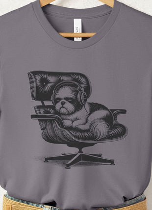 Shih Tzu Eames Headphones T-Shirt