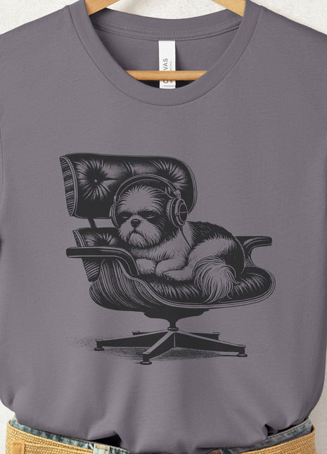 Shih Tzu Eames Headphones T-Shirt