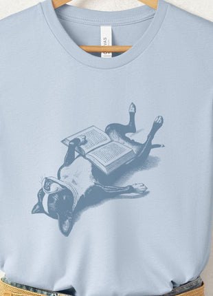 Boston Terrier Book Nap T-Shirt