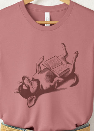 Chihuahua Book Nap T-Shirt