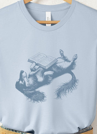 Dachshund Book Nap T-Shirt