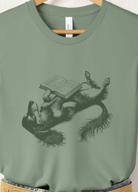 Dachshund Book Nap T-Shirt