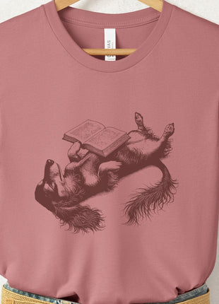 Dachshund Book Nap T-Shirt