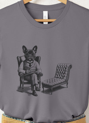 Frenchie French Bulldog Therapy Dog T-Shirt
