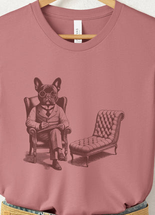 Frenchie French Bulldog Therapy Dog T-Shirt