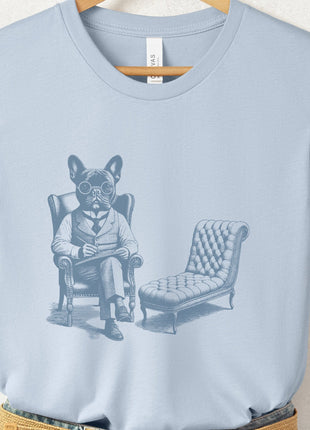 Frenchie French Bulldog Therapy Dog T-Shirt