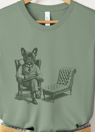 Frenchie French Bulldog Therapy Dog T-Shirt