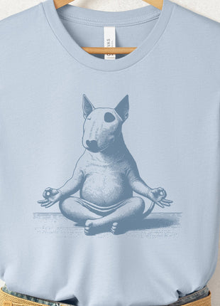 Bully Bull Terrier Meditate Yoga T-Shirt