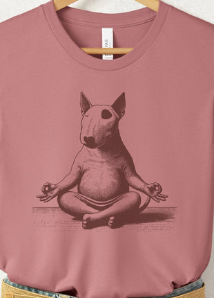 Bully Bull Terrier Meditate Yoga T-Shirt