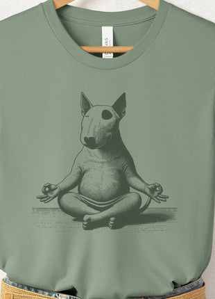 Bully Bull Terrier Meditate Yoga T-Shirt