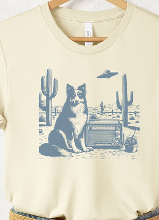 Australian Shepherd Aussie Vintage Radio T-Shirt
