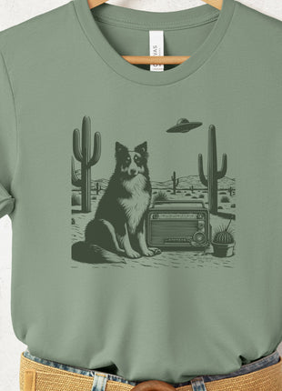 Australian Shepherd Aussie Vintage Radio T-Shirt
