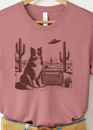 Australian Shepherd Aussie Vintage Radio T-Shirt
