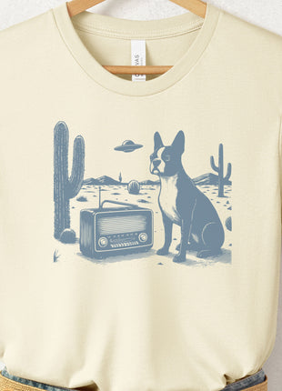 Boston Terrier Vintage Radio T-Shirt