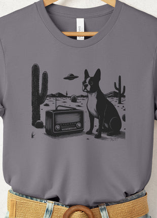 Boston Terrier Vintage Radio T-Shirt